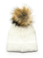 HARLOW RIBBED FAUX FUR POM - CLEARANCE