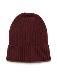 HARLOW MIA FOLDOVER BEANIE - BURGUNDY - CLEARANCE