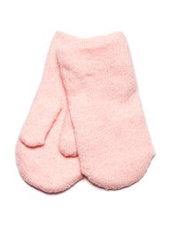 HARLOW CLASSIC KNIT MITTENS - BABY PINK - CLEARANCE