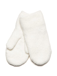 HARLOW CLASSIC KNIT MITTENS - OFF-WHITE - CLEARANCE