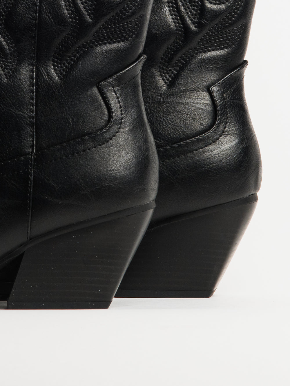 WOMENS HARLOW STASSIE COWBOY BOOTS - BLACK - CLEARANCE