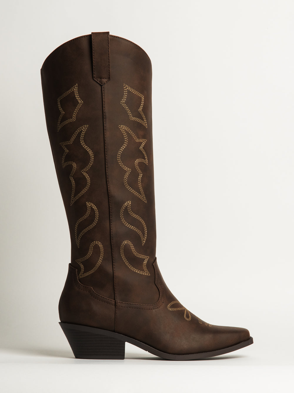 WOMENS HARLOW OAKLEE COWBOY BOOTS - BROWN