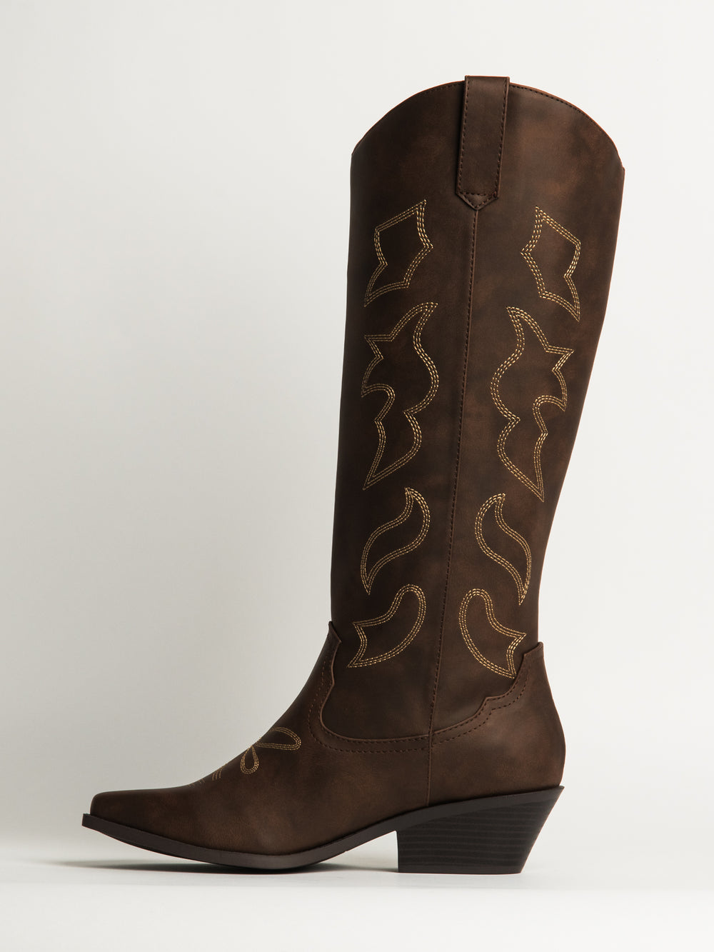 WOMENS HARLOW OAKLEE COWBOY BOOTS - BROWN
