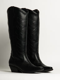 WOMENS HARLOW OAKLEE COWBOY BOOTS - BLACK