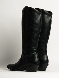 WOMENS HARLOW OAKLEE COWBOY BOOTS - BLACK