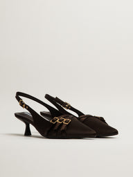 HARLOW LUXE HEEL - CHOCOLATE