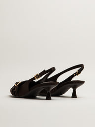 HARLOW LUXE HEEL - CHOCOLATE
