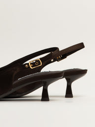 HARLOW LUXE HEEL - CHOCOLATE
