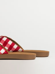 WOMENS HARLOW CAMI SANDALS - RED GINGHAM