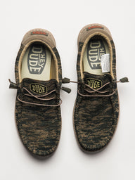 MENS HEYDUDE WALLY SOX WOODLAND CAMO