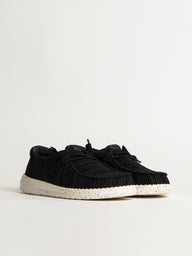 WOMENS HEYDUDE WENDY STRETCH SOX SNEAKER - BLACK/WHITE