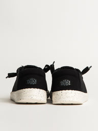 WOMENS HEYDUDE WENDY STRETCH SOX SNEAKER - BLACK/WHITE