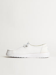 WOMENS HEYDUDE WENDY STRETCH SOX SNEAKER - WHITE