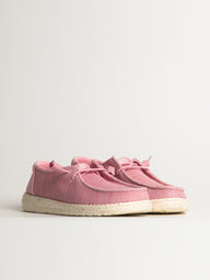 WOMENS HEYDUDE WENDY STRETCH SOX SNEAKER - ROSETTE