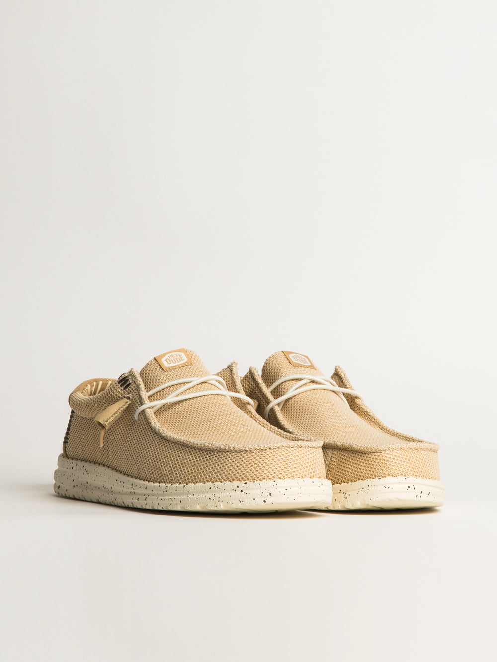 MENS HEYDUDE WALLY STRETCH SOX SLIP-ON - IRISH CREME