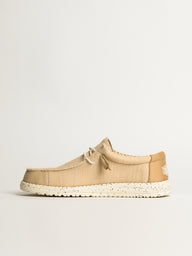 MENS HEYDUDE WALLY STRETCH SOX SLIP-ON - IRISH CREME