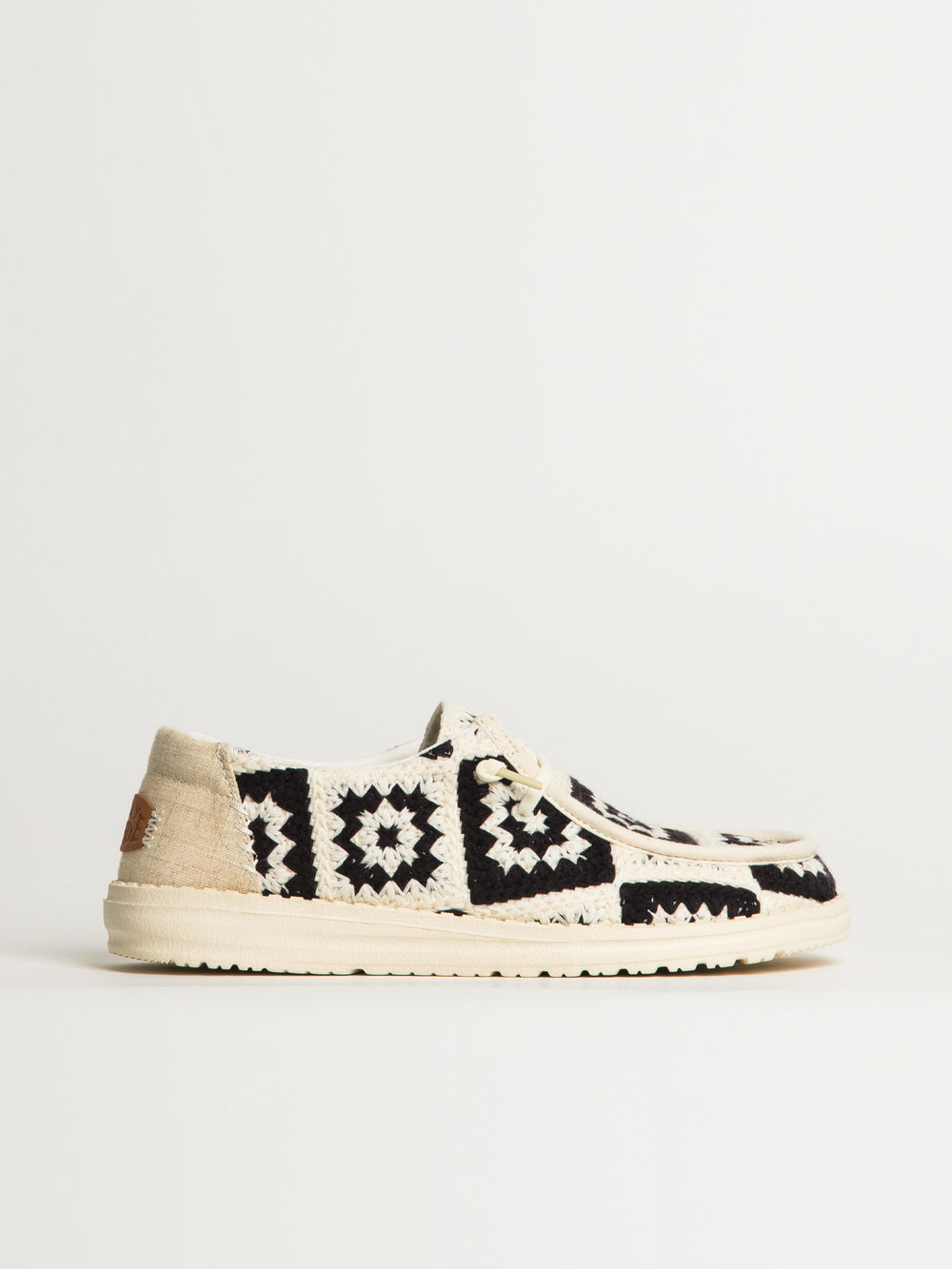 WOMENS HEYDUDE WENDY COTTAGE CROCHET SNEAKER - MULTI