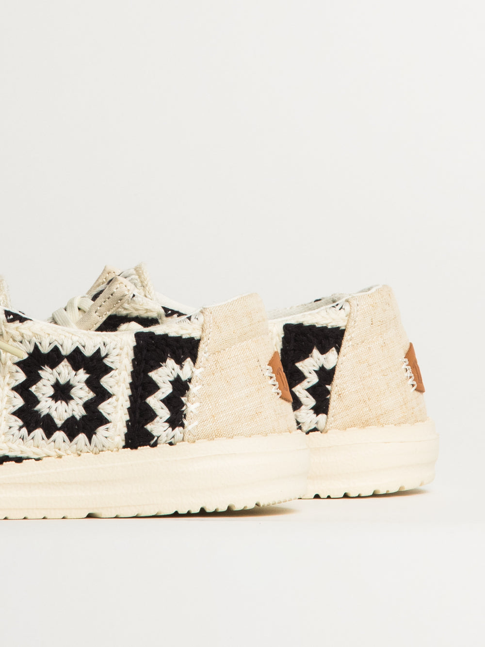 WOMENS HEYDUDE WENDY COTTAGE CROCHET SNEAKER - MULTI