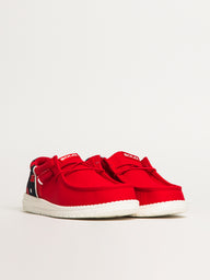 MENS HEYDUDE WALLY FUNK SOLO CUP SLIP-ON - RED
