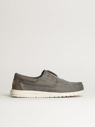 MENS HEY DUDE WALLY CRUZ STRETCH CANVAS - GREY