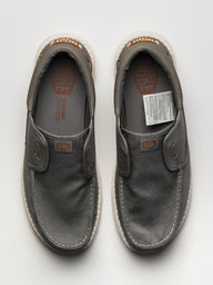 MENS HEY DUDE WALLY CRUZ STRETCH CANVAS - GREY