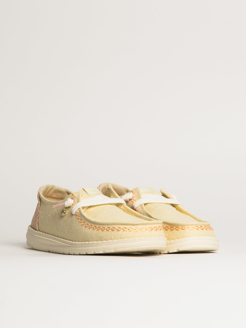 WOMENS HEY DUDE WENDY BREAK SURF JERSEY SNEAKER - BONE