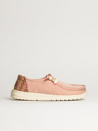 WOMENS HEY DUDE WENDY BREAK SURF JERSEY SNEAKER - ROSE