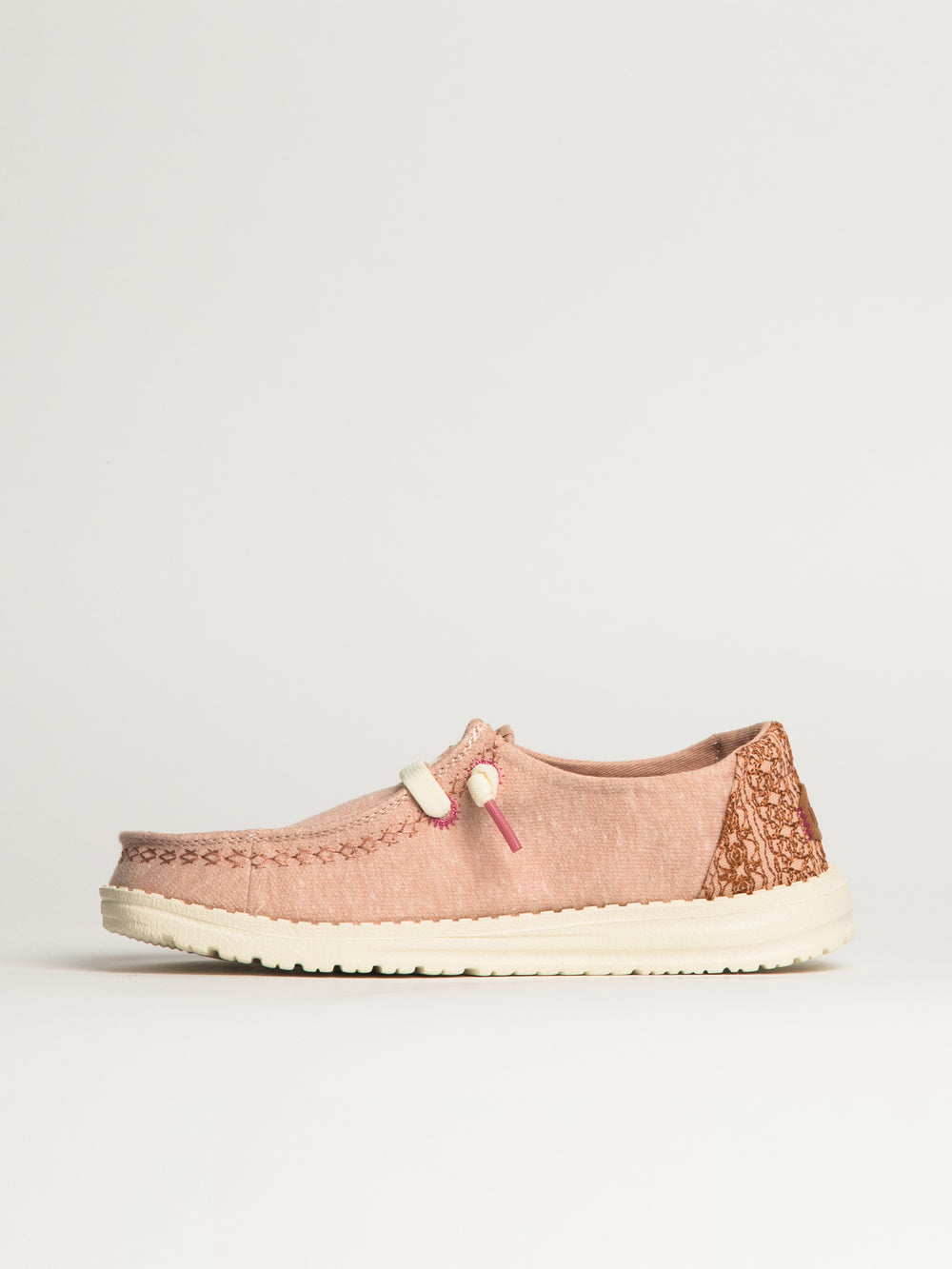 WOMENS HEY DUDE WENDY BREAK SURF JERSEY SNEAKER - ROSE