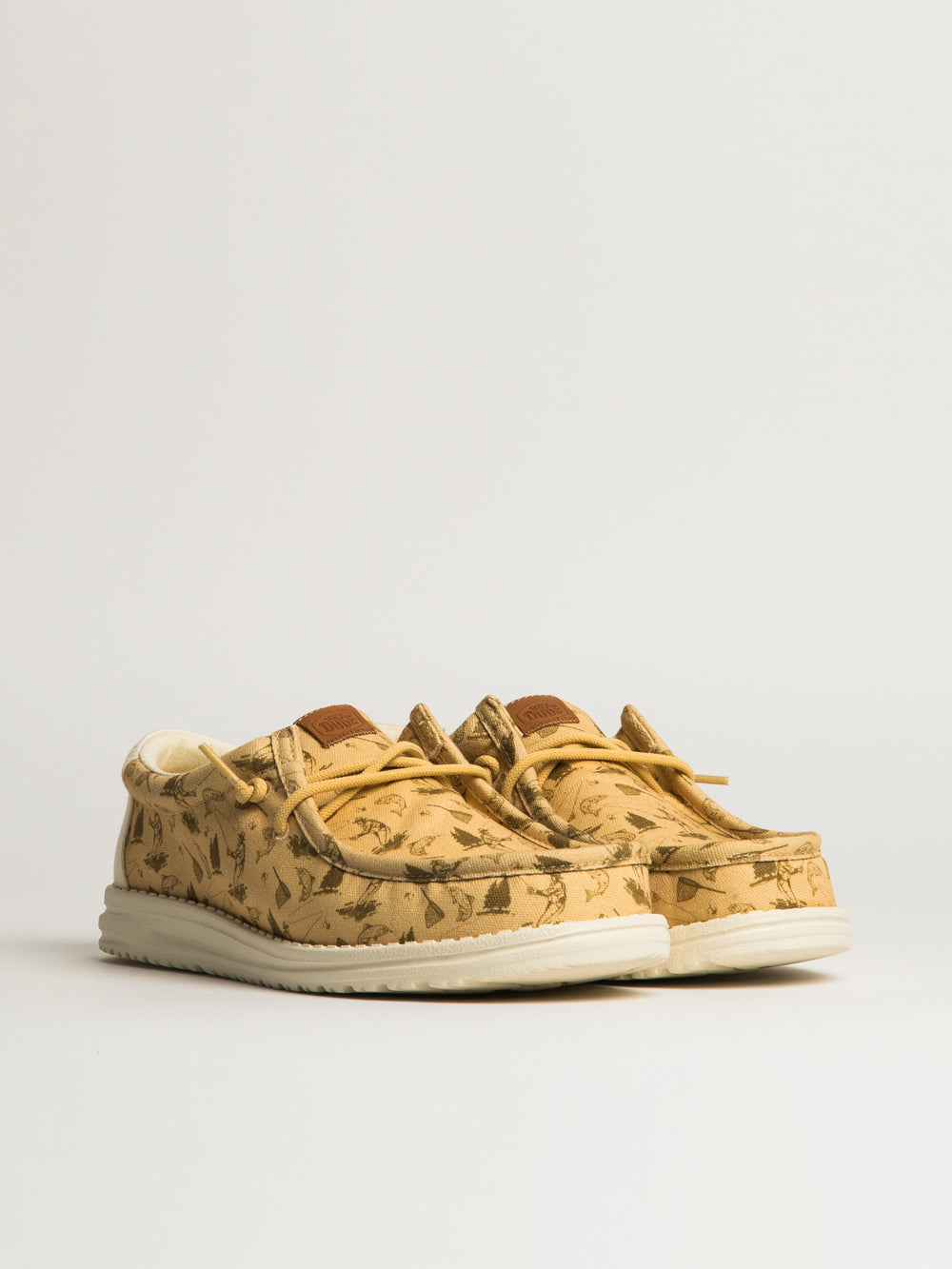 hey dude wally fish lure tobacco brown | Hey Dude make these kicks your first catch HEYDUDE Men's Wally Funk Nylon
