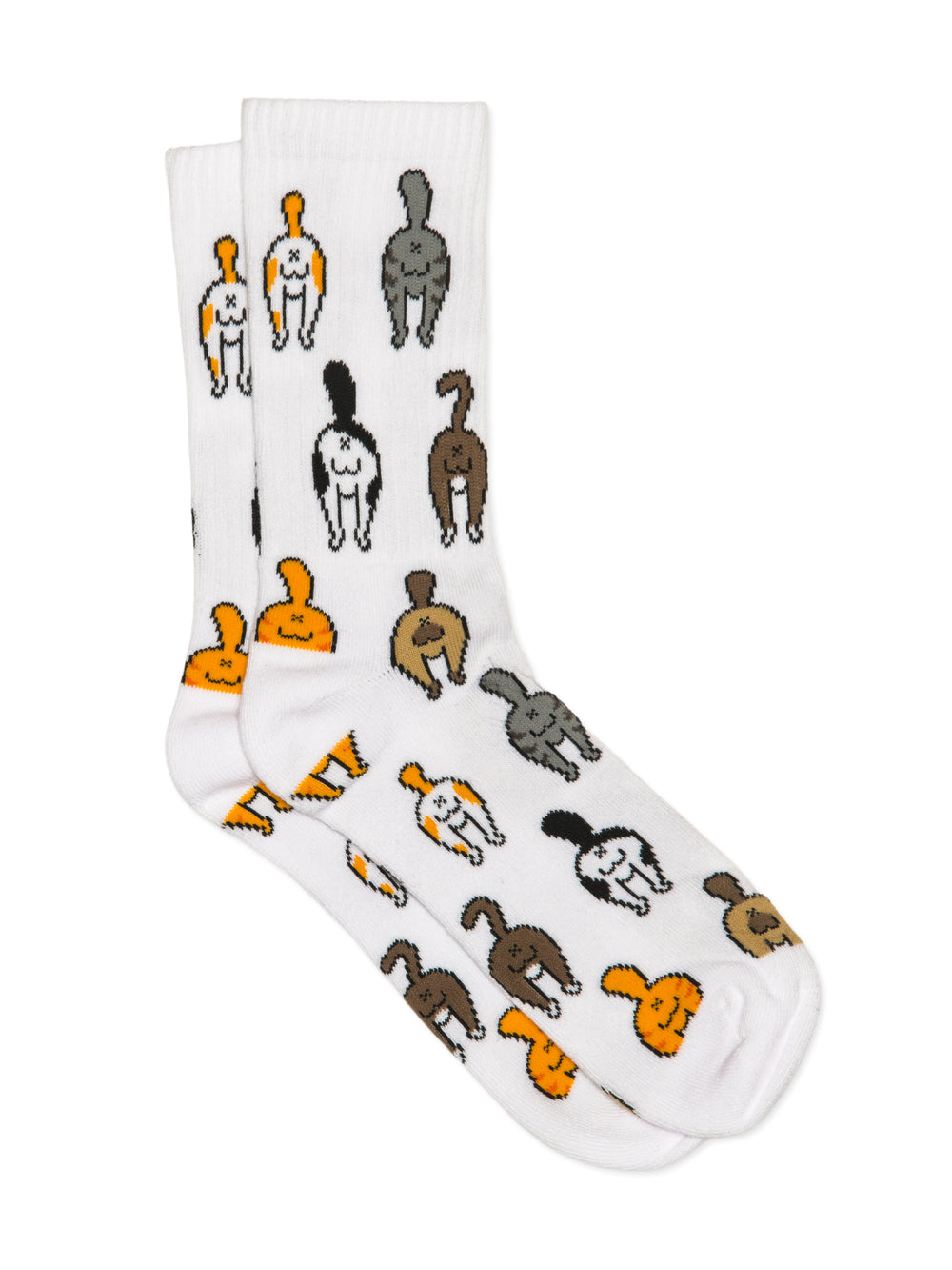 KOLBY CAT BUTTS SOCK - WHITE