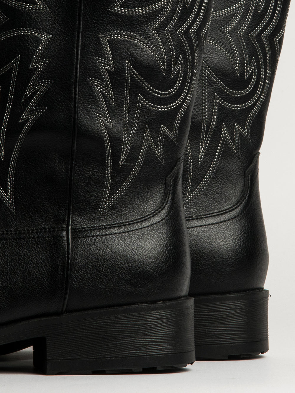 MENS KOLBY BRONCO COWBOY BOOTS - BLACK