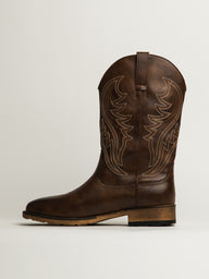 MENS KOLBY BRONCO COWBOY BOOTS - BROWN