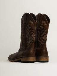 MENS KOLBY BRONCO COWBOY BOOTS - BROWN