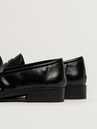 WOMENS STEVE MADDEN CREATIVE LOAFER - BLACK