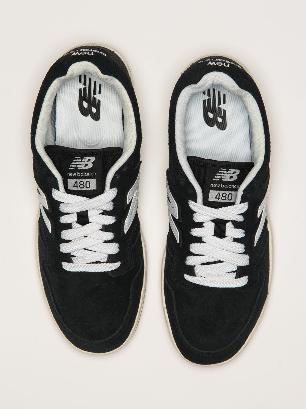 MENS NEW BALANCE THE 480 - BLACK/WHITE
