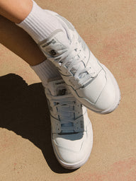 WOMENS NEW BALANCE THE 550 SNEAKER - WHITE/RAINCLOUD