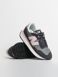 WOMENS NEW BALANCE THE 237 SHADOW GREY/SKY SNEAKER - CLEARANCE