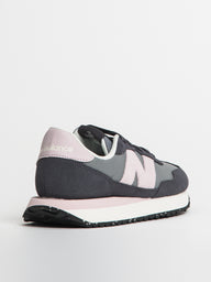 WOMENS NEW BALANCE THE 237 SHADOW GREY/SKY SNEAKER - CLEARANCE