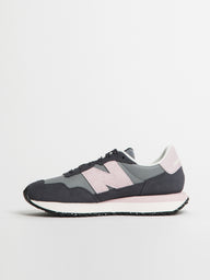 WOMENS NEW BALANCE THE 237 SHADOW GREY/SKY SNEAKER - CLEARANCE