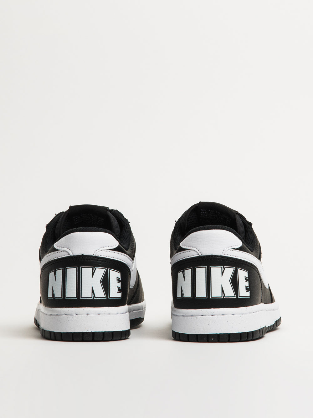 MENS NIKE BIG NIKE LOW SNEAKER - BLACK/WHITE