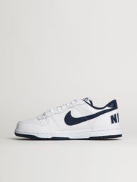 MENS NIKE BIG NIKE LOW SNEAKER - WHITE/NAVY