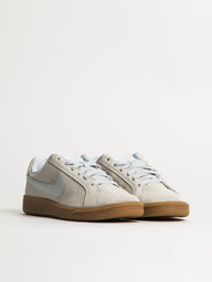 WOMENS NIKE COURT ROYALE SUEDE SNEAKERS - PLATINUM