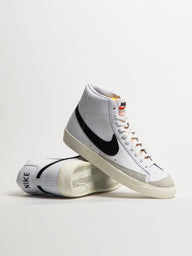 MENS NIKE BLAZER MID 77 VINTAGE SNEAKER - WHITE/BLACK