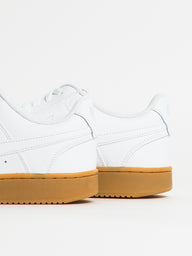 MENS NIKE COURT VISION LOW NEXT NATURE SNEAKER - WHITE/LIGHT BROWN