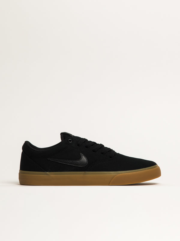 NIKE MENS NIKE SB CHARGER CANVAS - BLACK/LIGHT BROWN - Blackwell Supply Co.