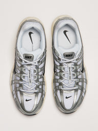 MENS NIKE P - 6000 SNEAKER - WHITE/BLACK