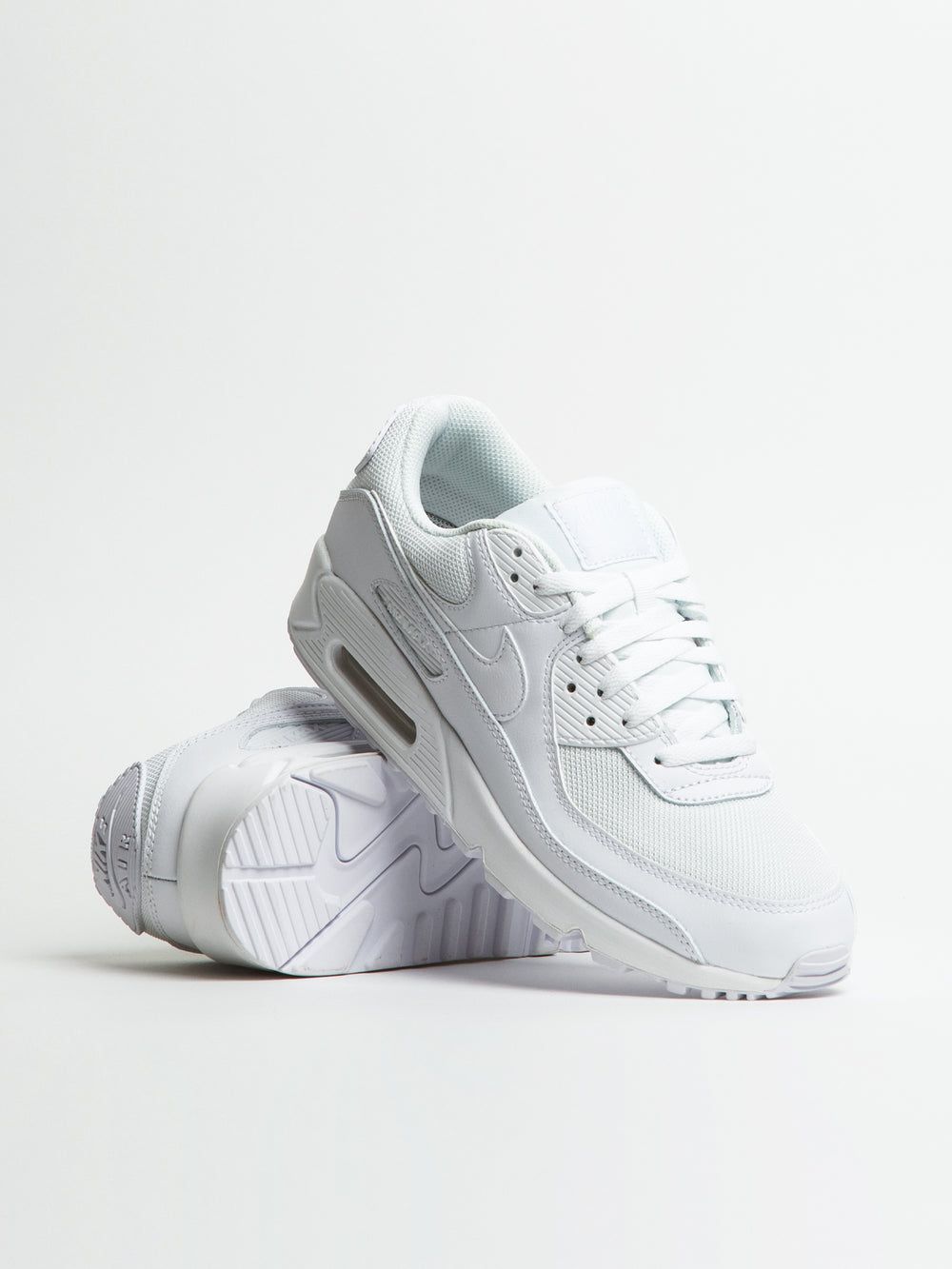 MENS NIKE AIR MAX 90 SNEAKER - WHITE/WOLF GREY
