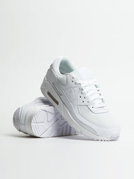 MENS NIKE AIR MAX 90 SNEAKER - WHITE/WOLF GREY