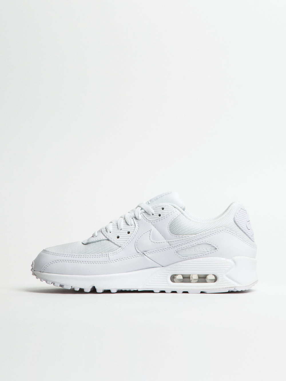 MENS NIKE AIR MAX 90 SNEAKER - WHITE/WOLF GREY