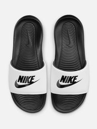 MENS NIKE VICTORI ONE SLIDES - BLACK/WHITE